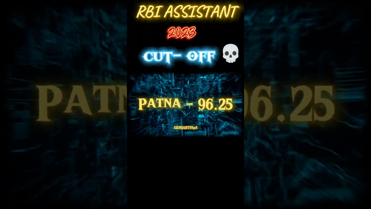 RBI ASSISTANT Questions vs CUT OFF💀🔥 #rbi #sbipo #ibpspo