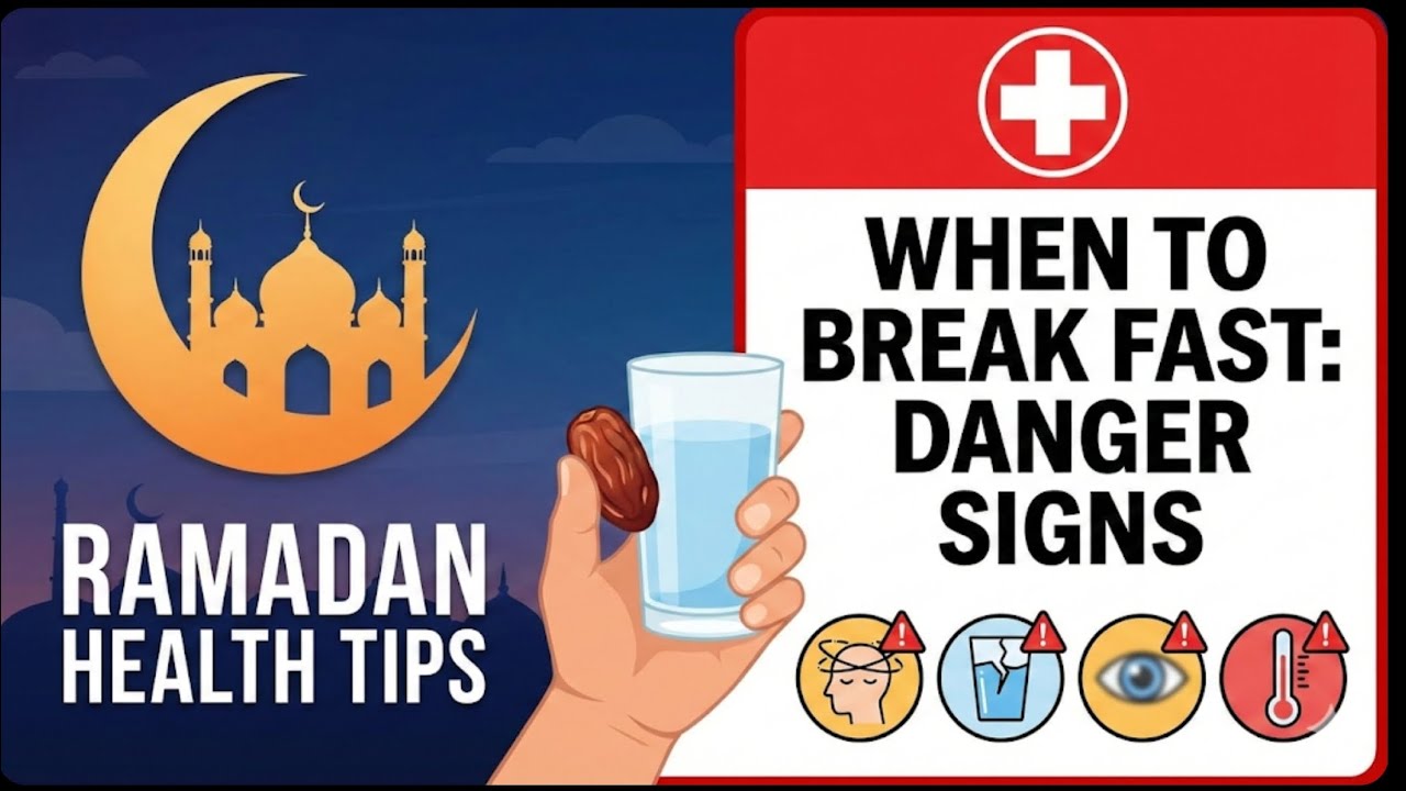 Ramadan health tips.When Fasting Must Be Broken &ndash; Danger Signs