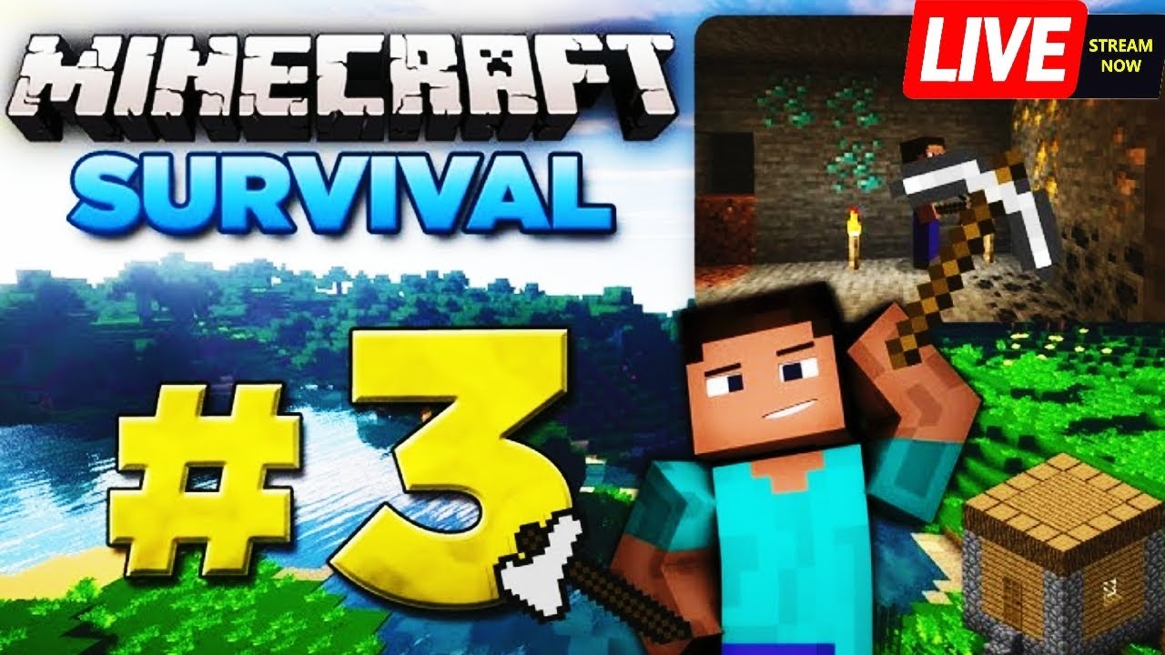 🛑 I FINALLY FOUND IT! 💎 Minecraft Survival Episode #3 (LIVE)