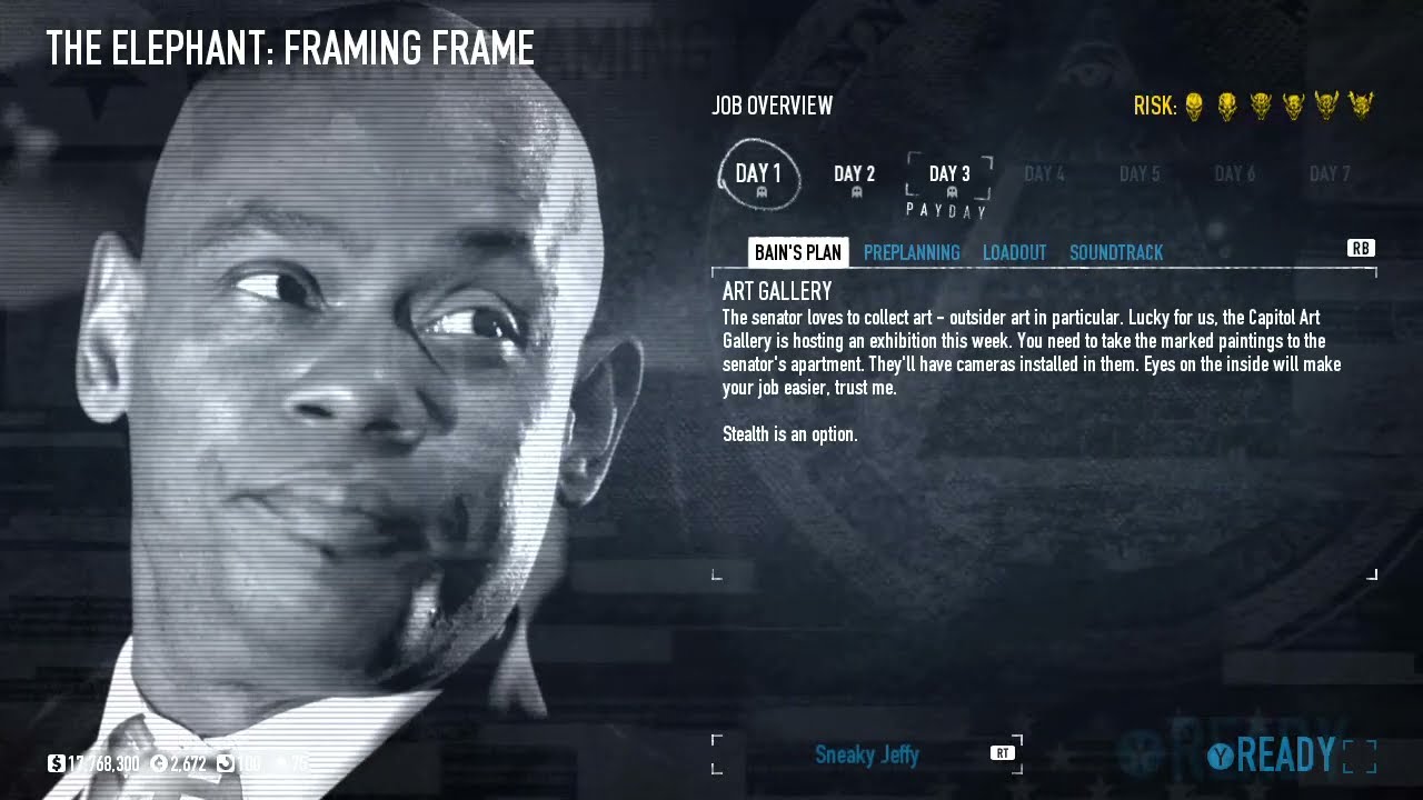 PAYDAY 2: Framing Frame Death Sentence Solo Stealth