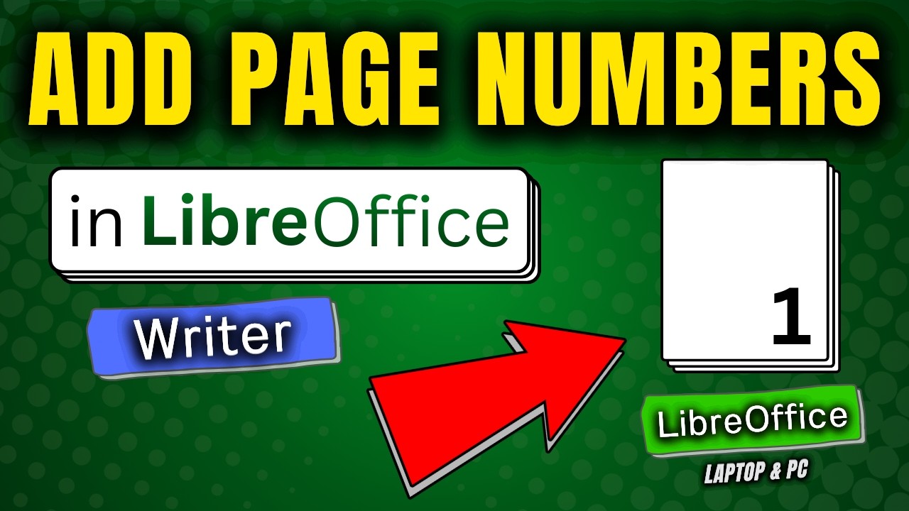 How to Add Page Numbers in LibreOffice Writer