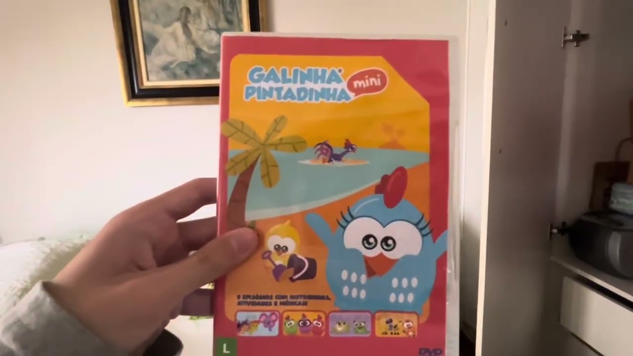 Os dvds da galinha pintadinha de 10 anos 4 e mini