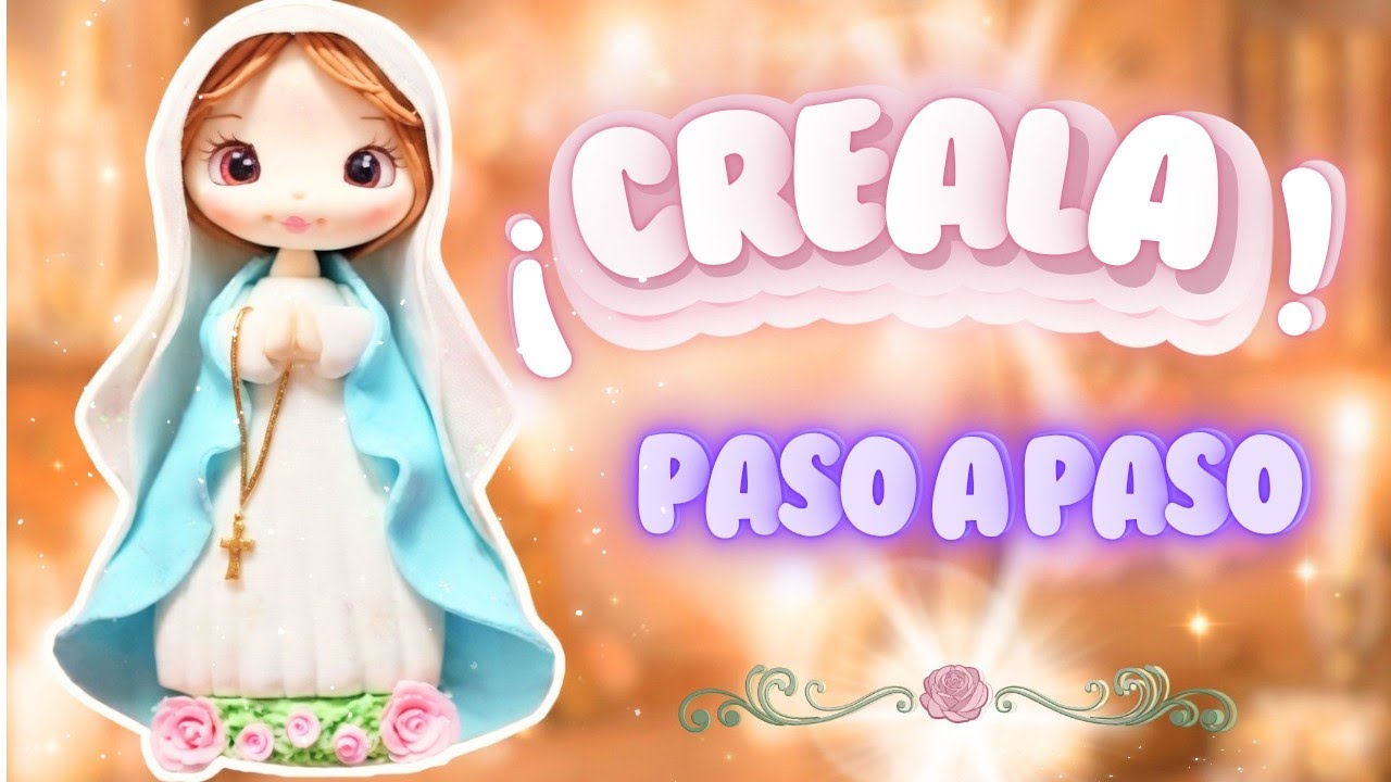 ❤️📿 Paso a Paso : Cómo Hacer una VIRGEN en Porcelana Fría ❤️