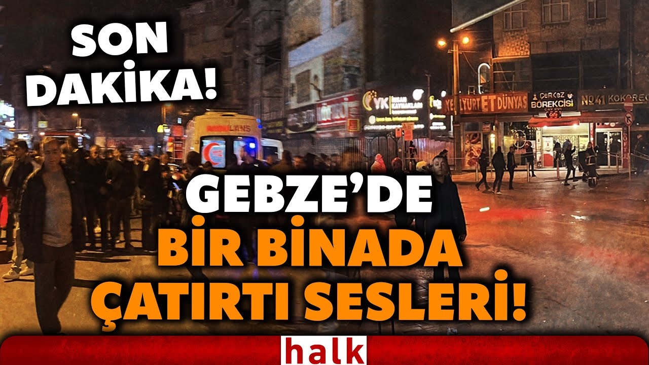 SON DAKİKA! Gebze'de bir bina daha alarm verdi! Binadan &ccedil;atırdama sesleri duyuldu!