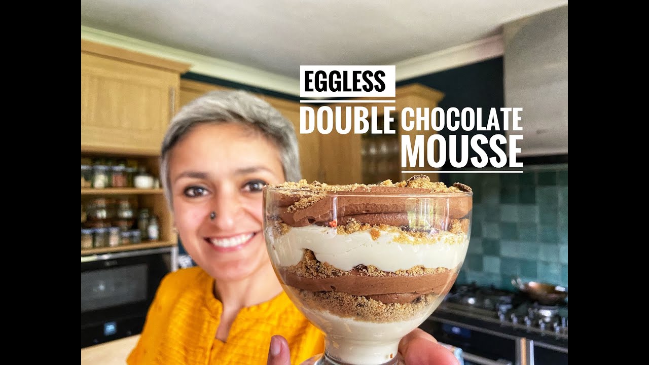 Double Chocolate Eggless Mousse | Few Ingredient Dessert | Cook with me | #withme | Food with Chetna