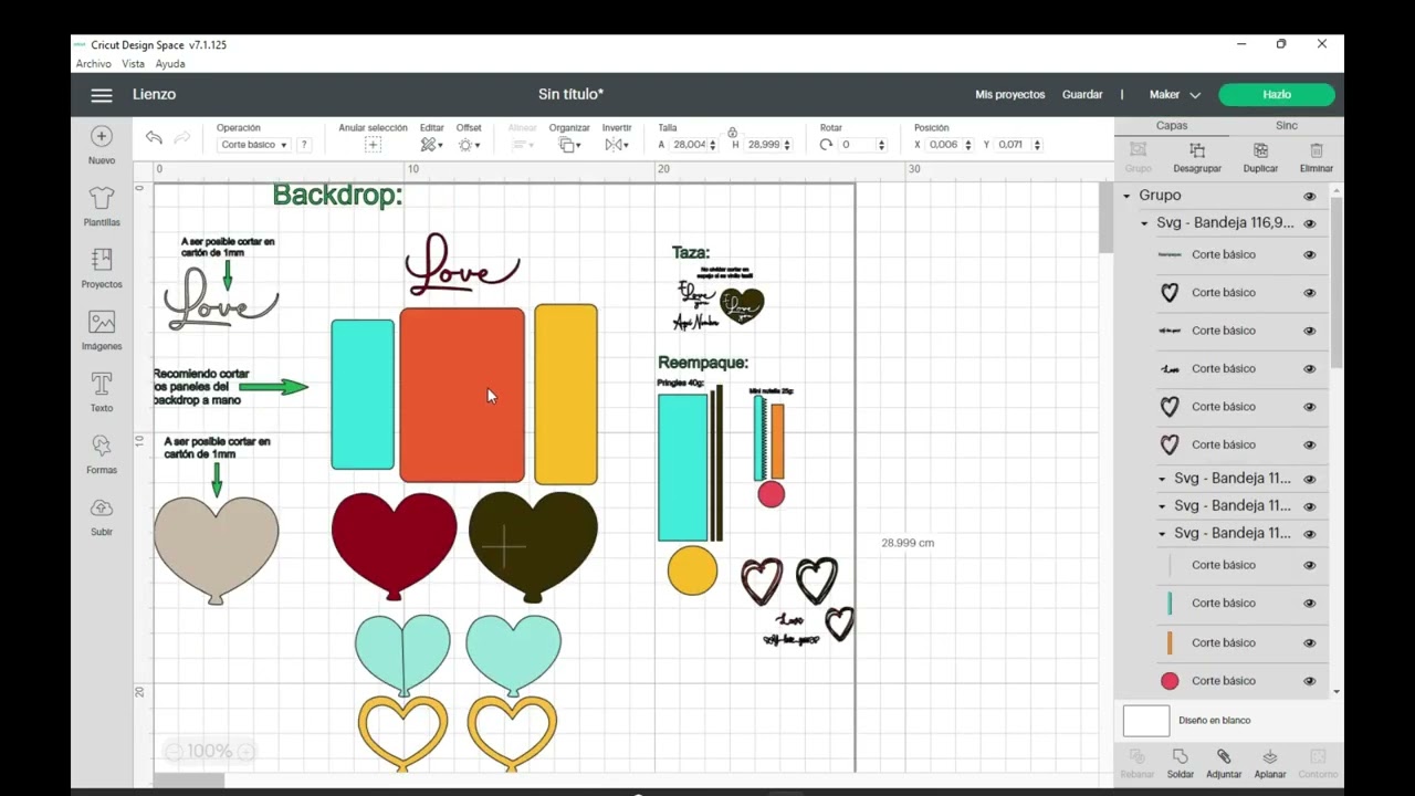 Cómo llevar un archivo SVG a Design Space de Cricut, y ponerlo en tamaño original
