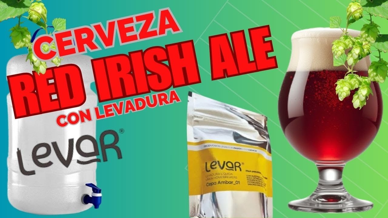Cerveza Red Irish Ale con Receta, Prepara tu propia Cerveza, Cerveza Artesanal Saga