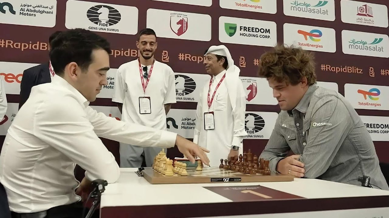 Haik Martirosyan vs. Magnus Carlsen / FIDE World Blitz 2025 / Round 14 Magnus's last slippage defeat