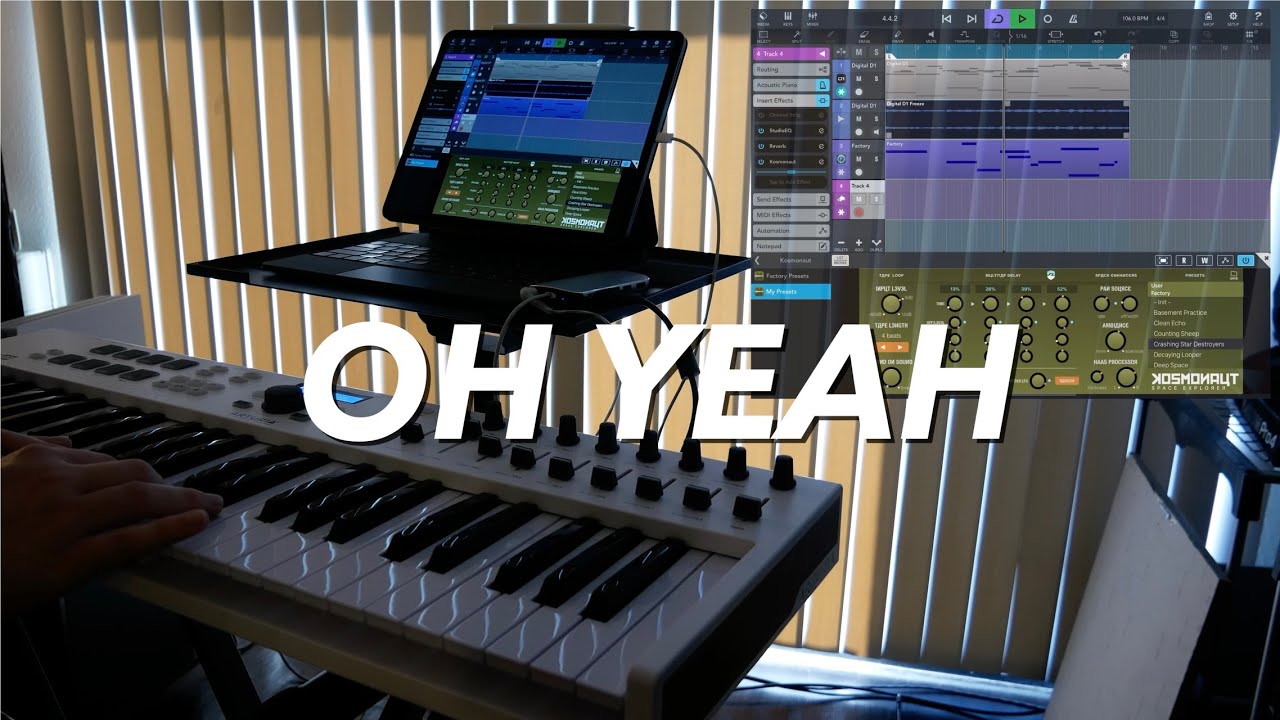 Cubasis 3 and Keylab Jam and Improv On iPad Pro 2020