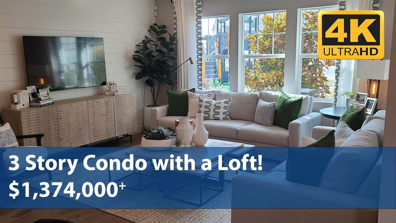 3 Story Condo with a Loft! | San Ramon, CA | $1,374,000+ | 2,687+ Sq Ft | 4 Bd | 3.5 Ba