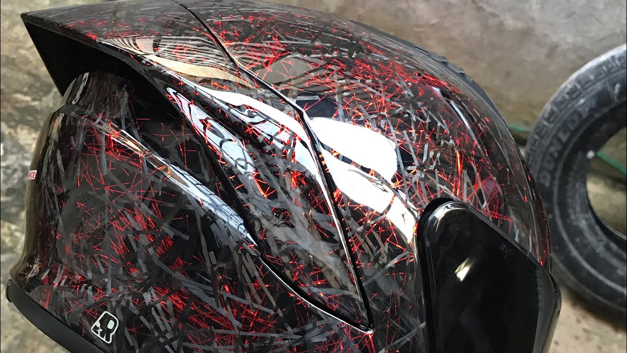 KYT NX-Race Karbon Forged Merah