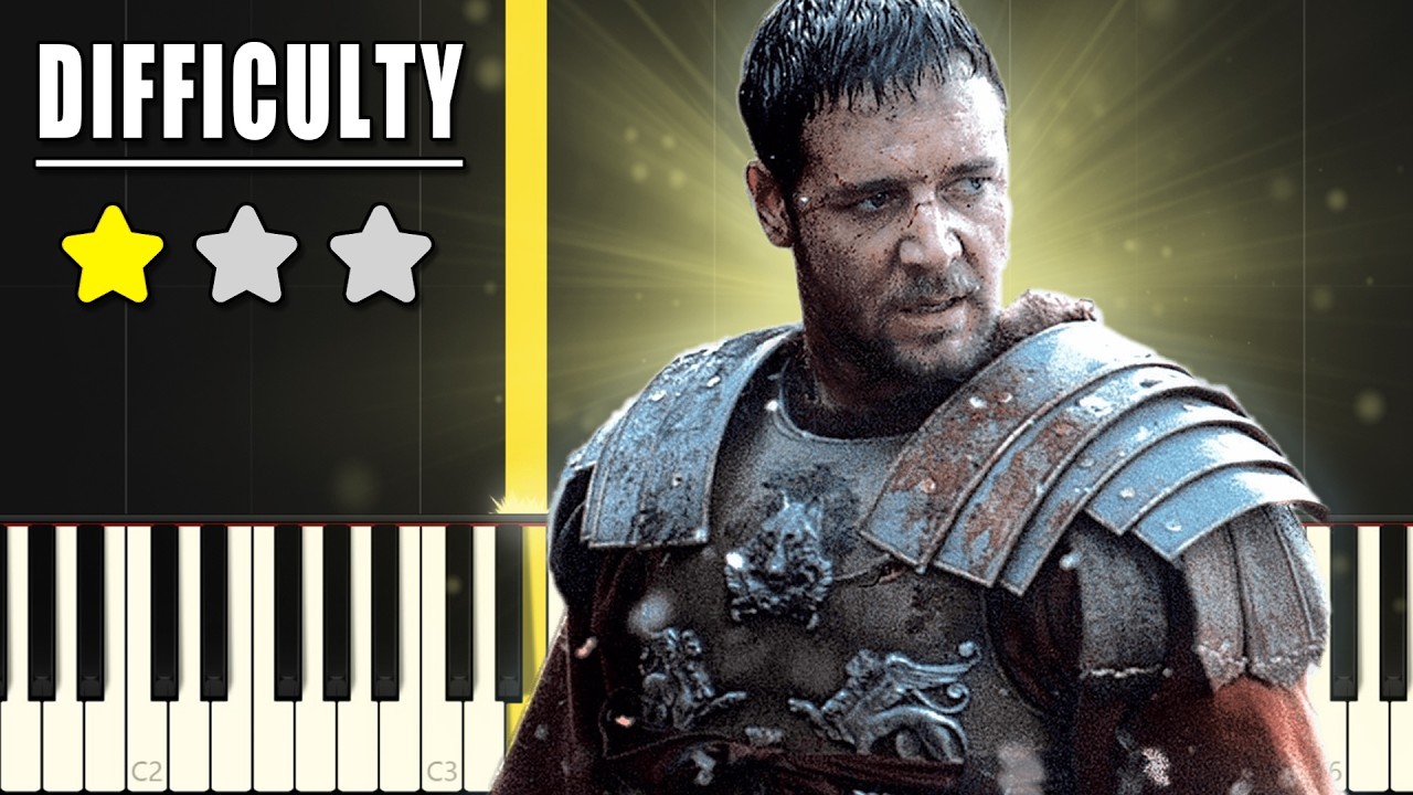 Gladiator - Honor Him | EASY Piano Tutorial