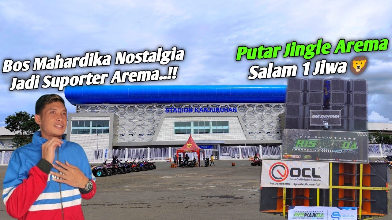 Riswanda Mahardika Menghoregkan Stadion Kanjuruhan Malang Putar DJ Salam 1 Jiwa Arema🦁