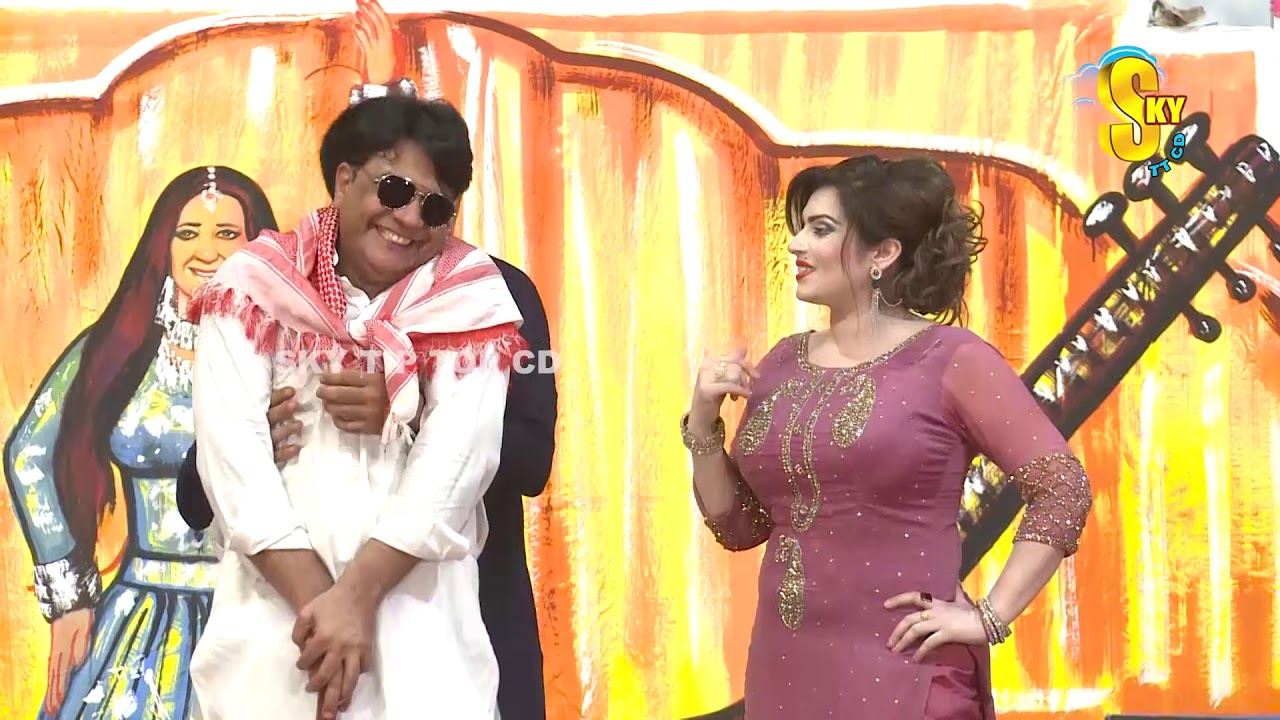 Vicky Kodu and Amjad Rana With Shahzeb Mirza | Stage Drama Rang Barangi | Full Comedy Clip 2019