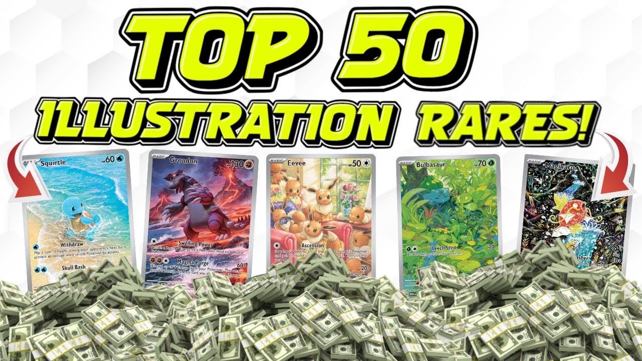 Top 50 HOTTEST Illustration Rare Pokemon Cards Right Now!