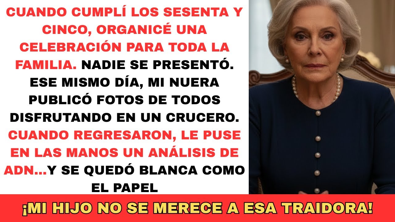 Cuando cumplí 65 años, hice una fiesta para mi familia. No llegó nadie. Mi nuera hizo lo peor…