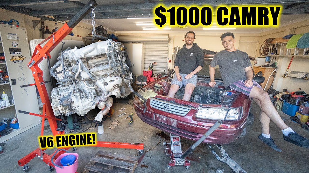 HARVESTING A CAMRY V6 FOR OUR ENGINE SWAP!