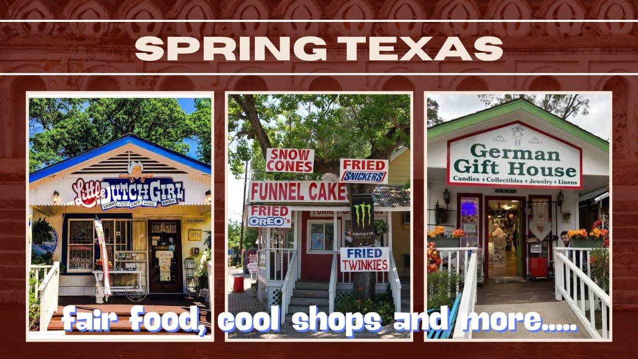 Exploring Old Town Spring, Texas | History, Eats & Shopping!