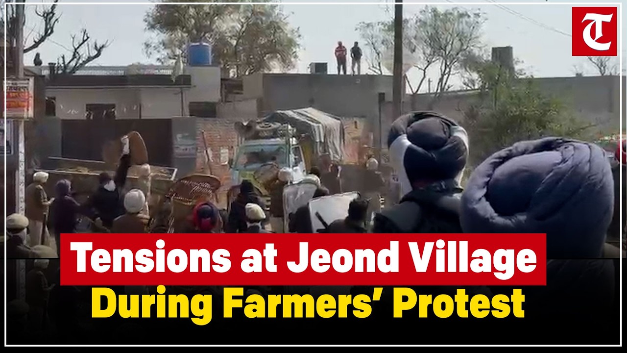 Farmers Clash With Police in Jeond Village Ahead of Bathinda DAC Protest