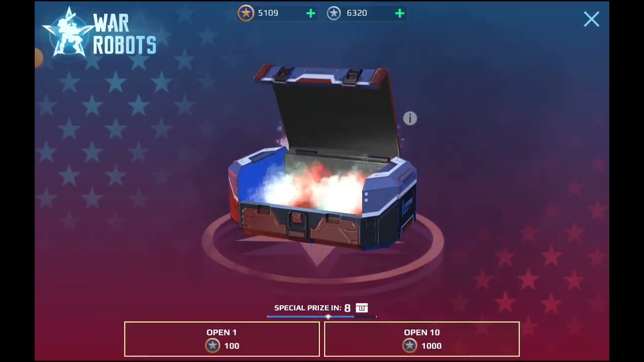 War Robots - Opening of 10x SpaceTech Heist BRONZE (100 Token) chests + SPECIAL prize