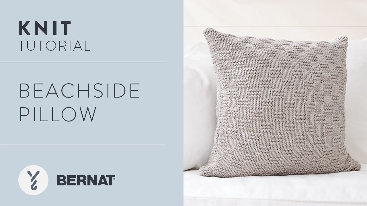 How to Knit a Beachside Pillow