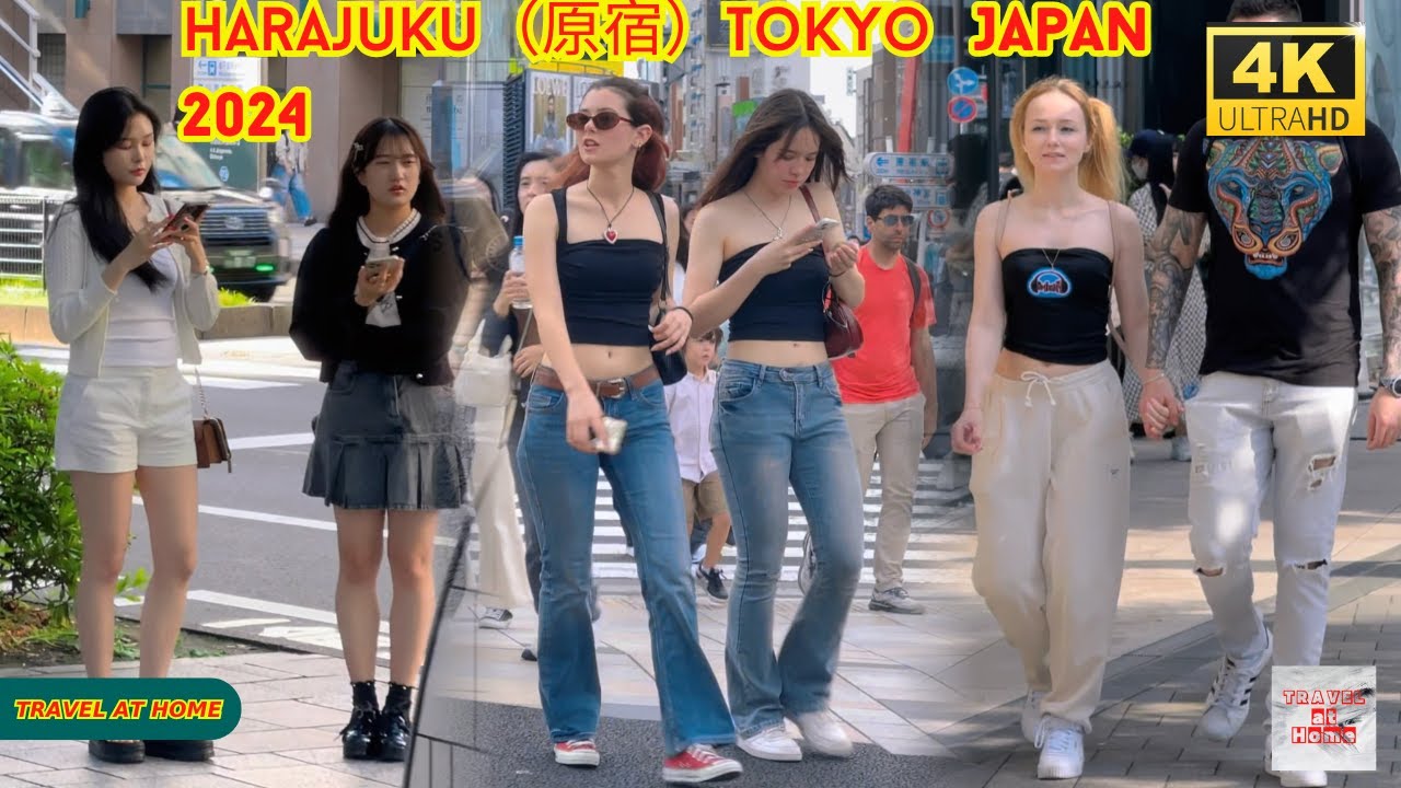 4k hdr japan travel 2024 | Walk in Harajuku（原宿）Tokyo japan |  Relaxing Natural City ambience