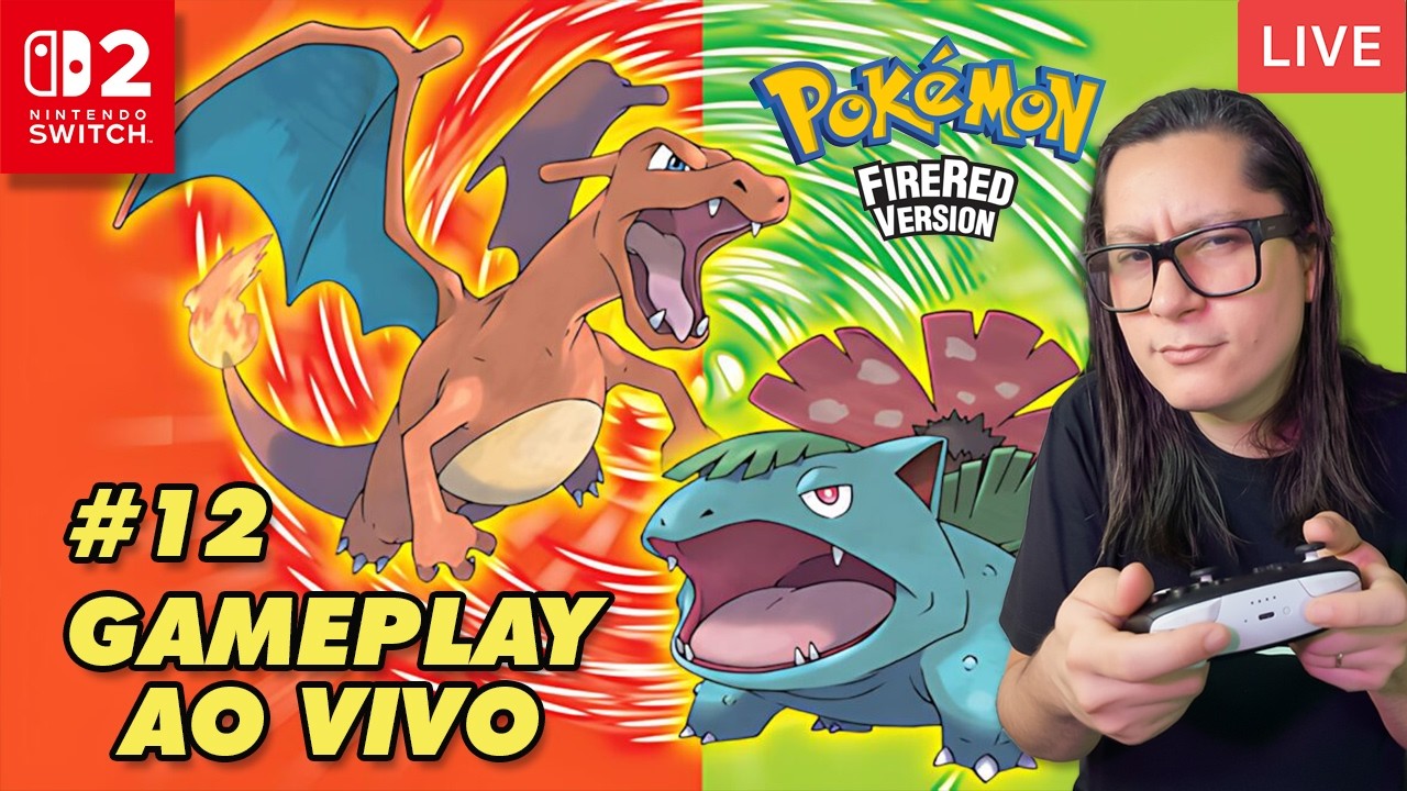 Pokémon FireRed Direto do Nintendo Switch 2! Navegando por Kanto #12🦖