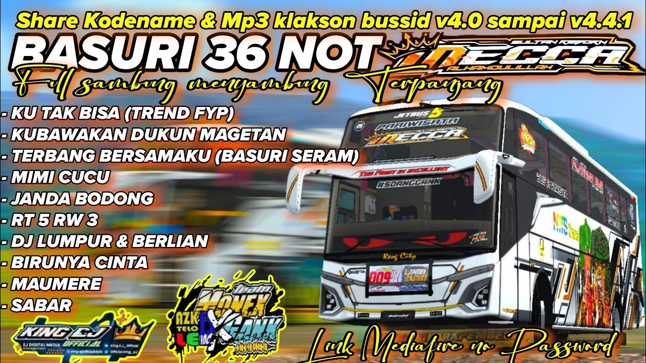JOIN TREND🤘 BASURI 36 NOT MECCA NTTS TRANS TERBARU! KODENAME  MP3 BUSSID V4.4.1