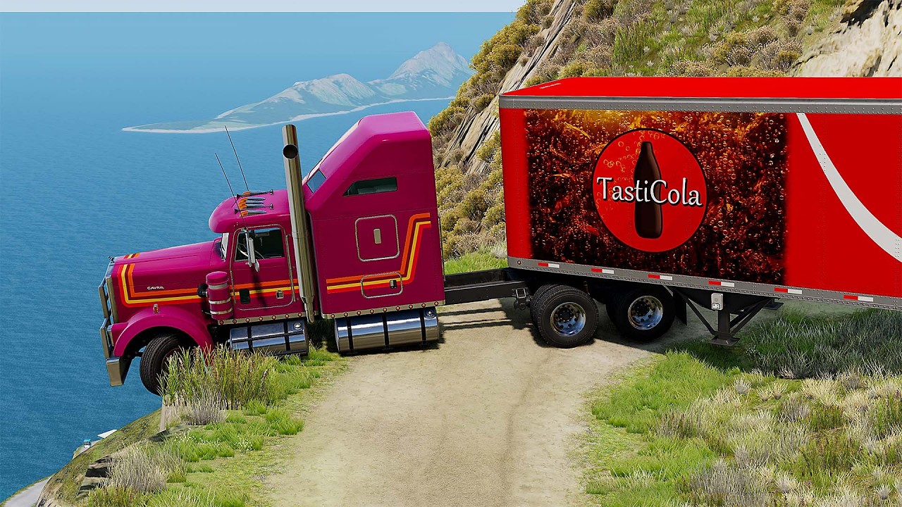Epic Cars vs Cliff Roads Crashes #9 – BeamNG.drive by Modern BeamNG