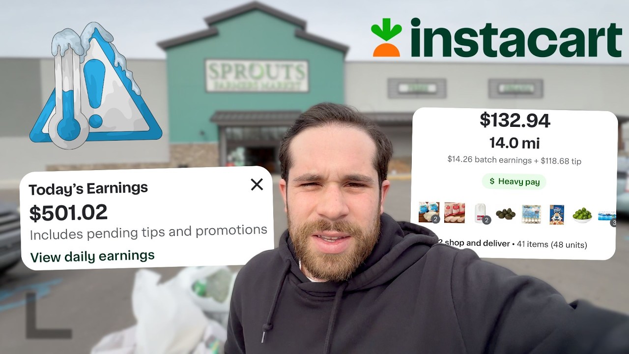 Экстремальные погодные условия: Один день из жизни покупателя Instacart в 2026 году