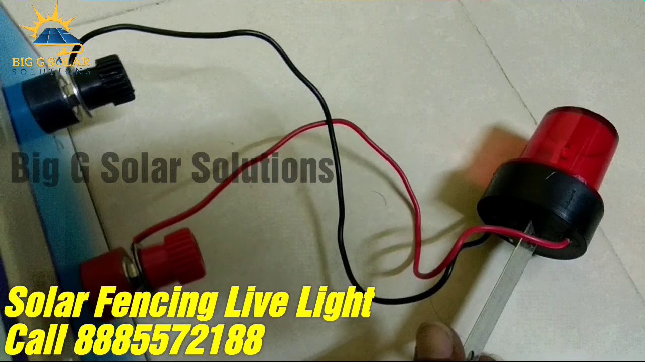 Solar Fencing Live Light Testing