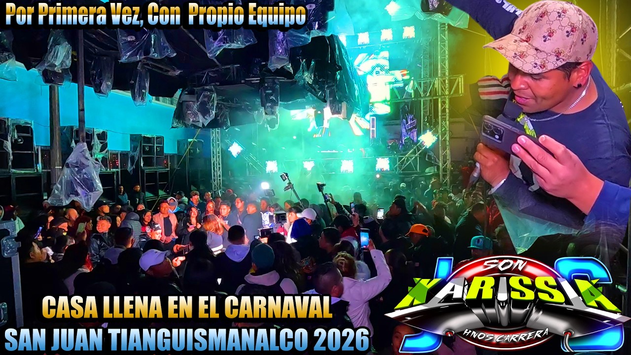 sonido karissia casa llena un lleno impresionante en el carnaval de tianguismanalco