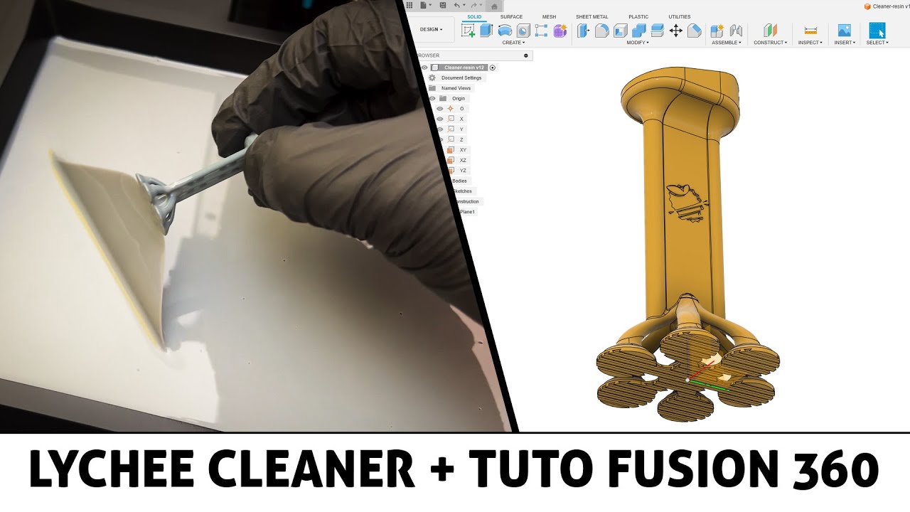 Lychee Slicer Cleaner, pour vos impressions ratées !  + Tuto Fusion 360