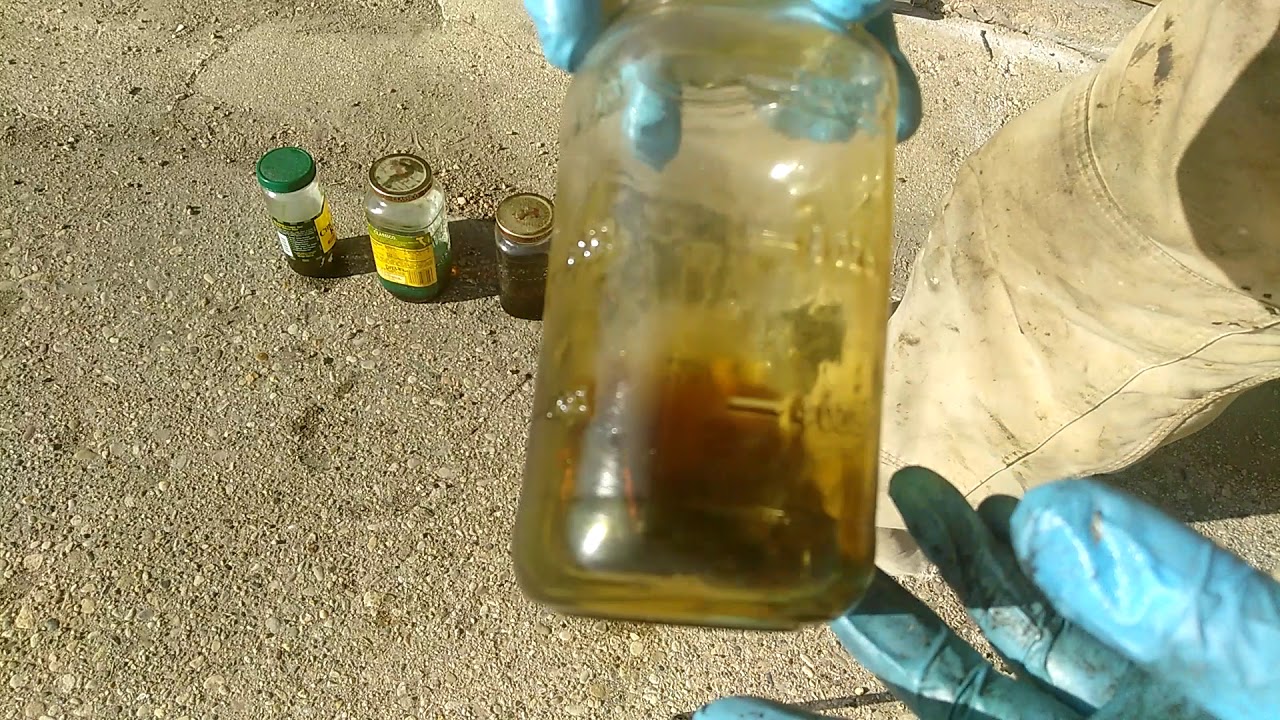 Fresh OIl turned into sludge Solvent found