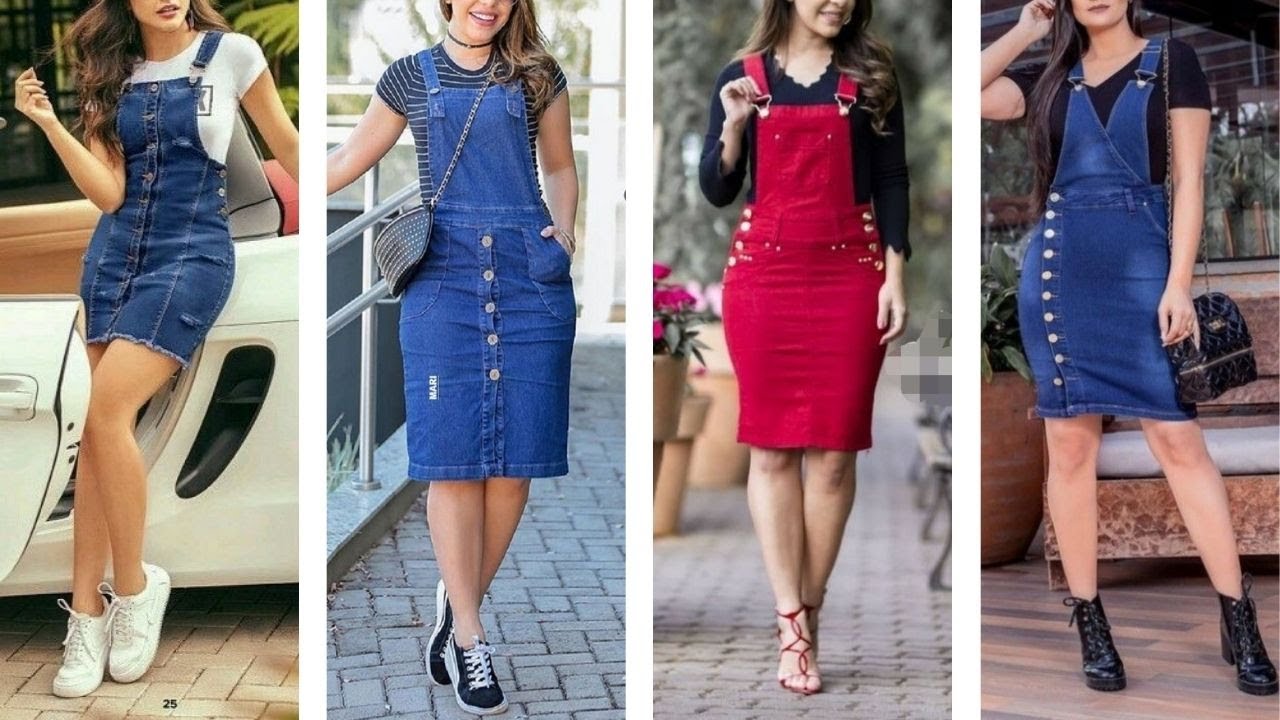 DENIM OVEROL EN FALDA OUTFITS 2022 PARA VERANO💝DENIM OVERALL IN SKIRT OUTFITS 2022 FOR SUMMER