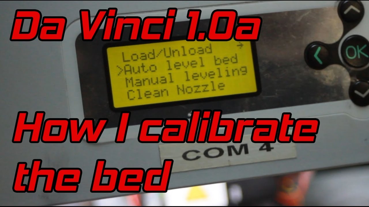 Da Vinci 1.0A - How I calibrate the bed (Repetier)