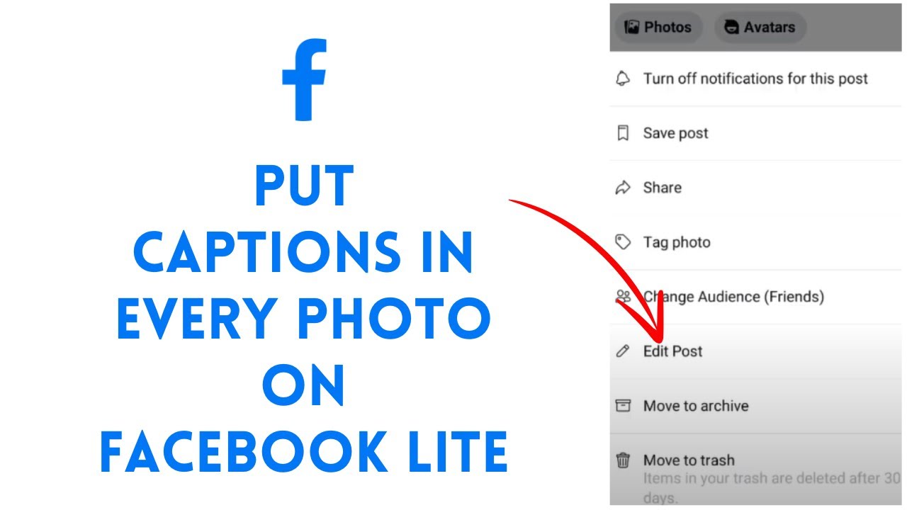 How to Put Caption in Every Photo on Facebook Lite 2024 | FB Lite Insert Caption in Pics