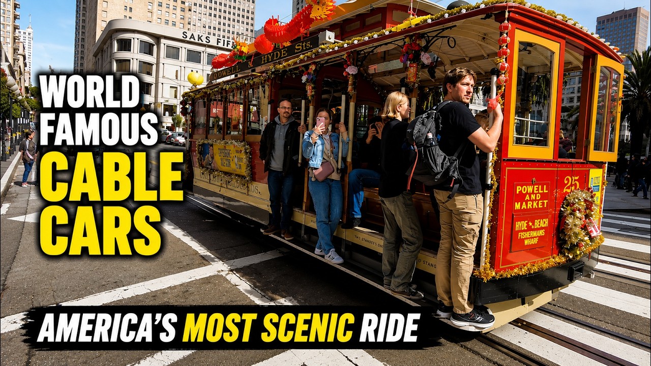 The Most Scenic Ride in America | San Francisco Cable Cars | 4K