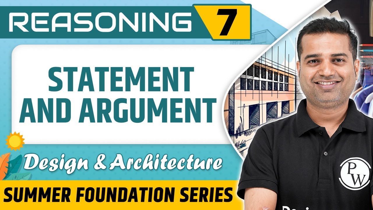 Reasoning | Statement and Argument | NIFT, NID, UCEED Exams