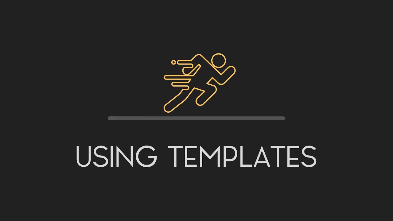 Endless Runner Creator - Using the Templates