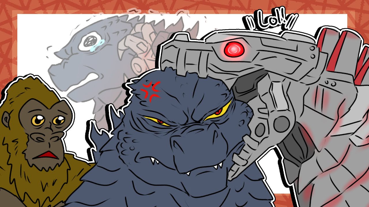 Эмоциональный всплеск Годзиллы и Конга (Godzilla Comic Dub)