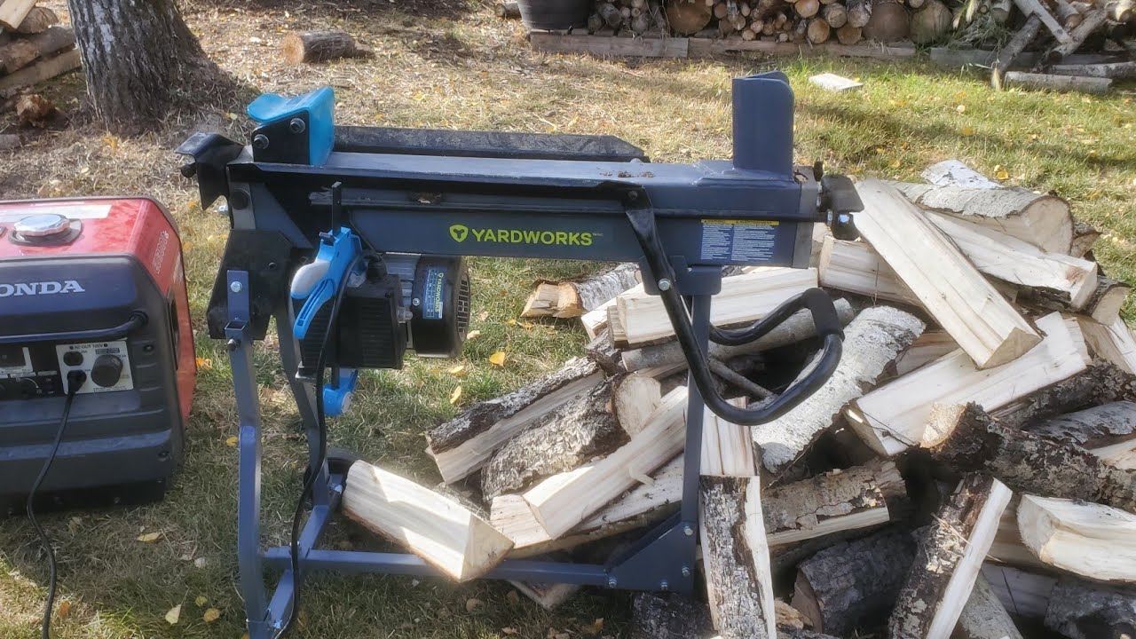 yardworks 4 ton wood splitter overview.