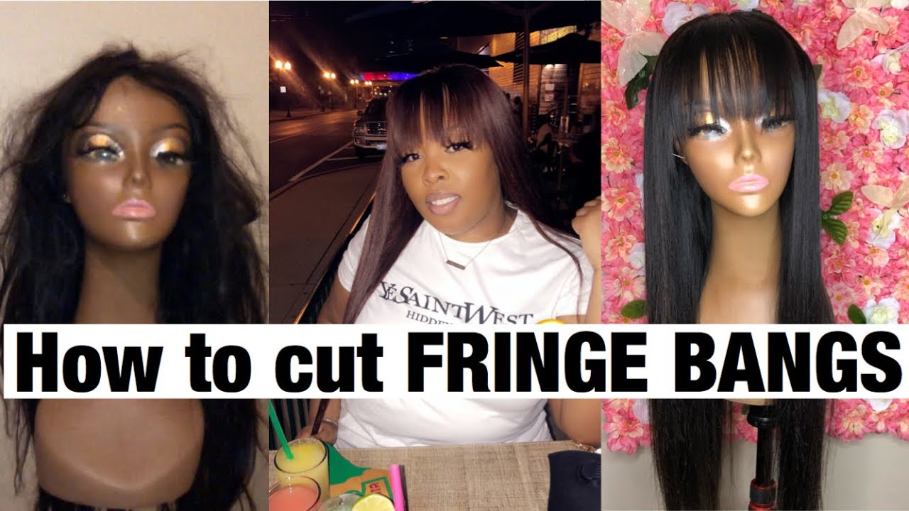 How to cut Fringe Bang on a closure wig! || GIVEAWAY WINNER ANNOUNCED