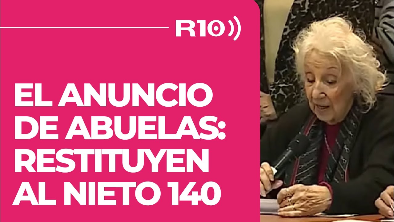 RESTITUYEN LA IDENTIDAD DEL NIETO 140 | Conferencia de Carlotto en #ElAmorEsMasFuerte