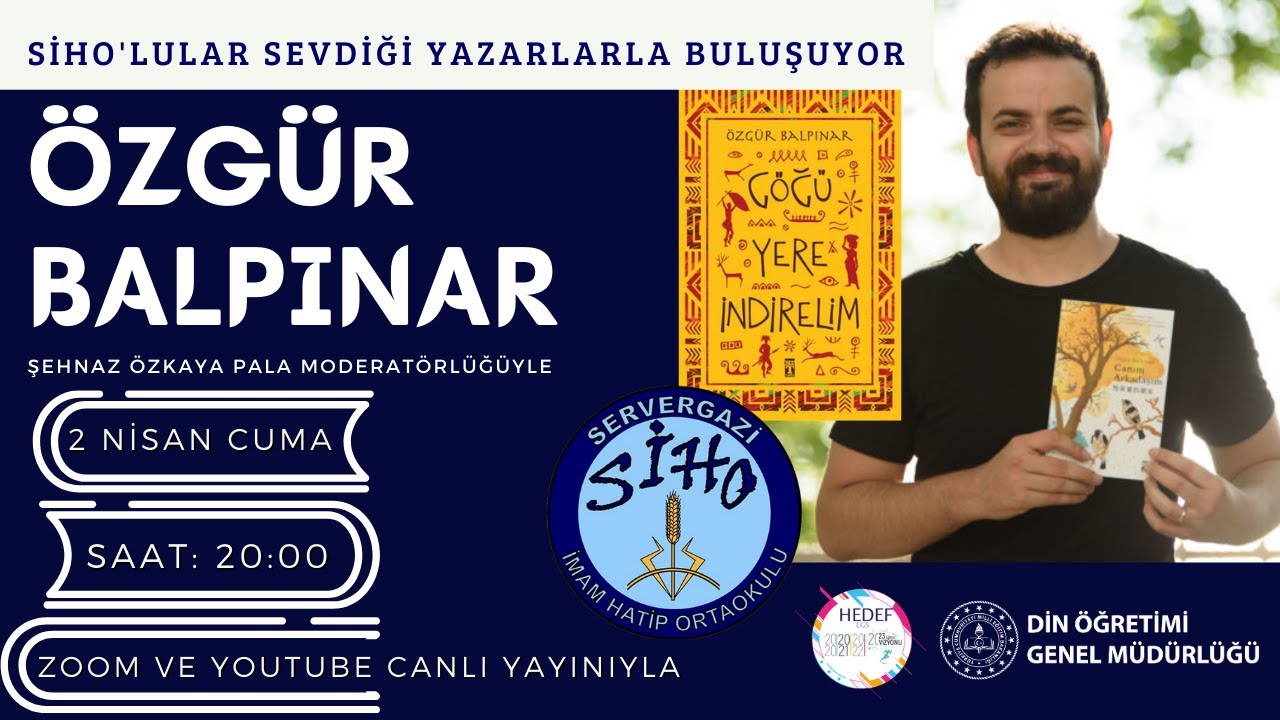 SİHO'LULAR SEVİLEN YAZAR ÖZGÜR BALPINAR'LA BULUŞUYOR