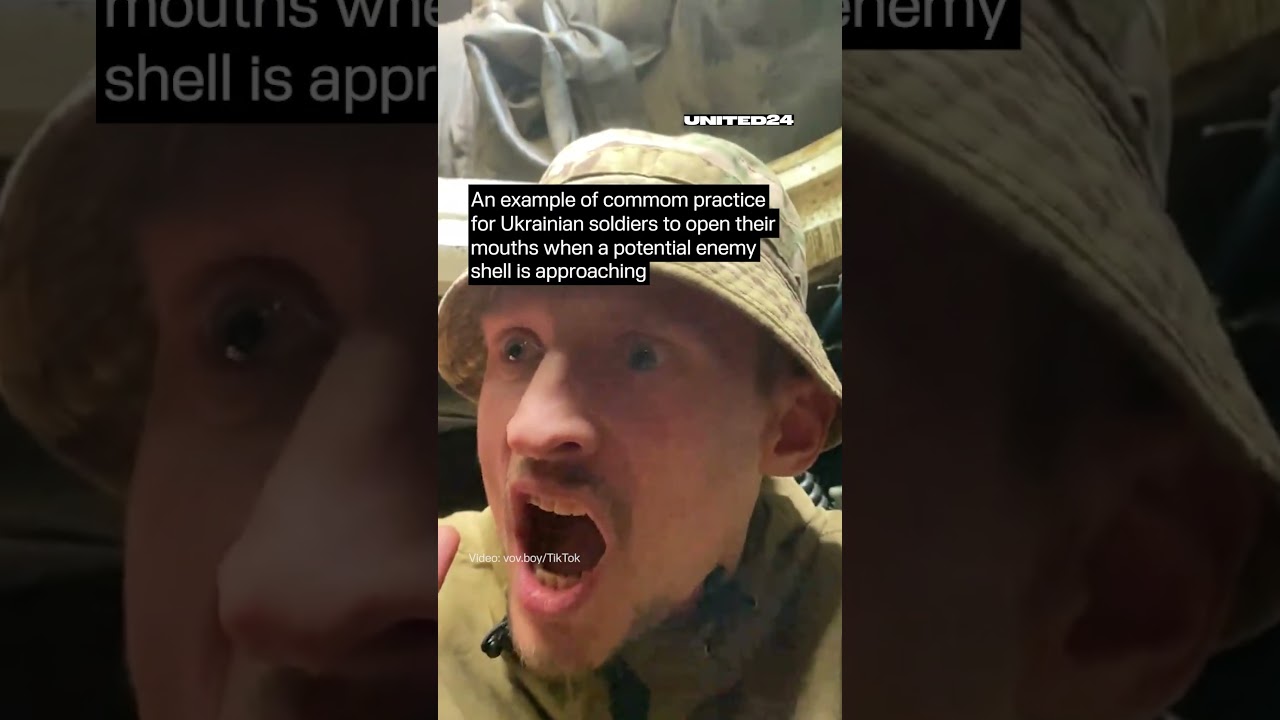 This Is How Ukrainian Soldiers Act in the Event of a Potential Enemy Shell Explosion #warinukraine