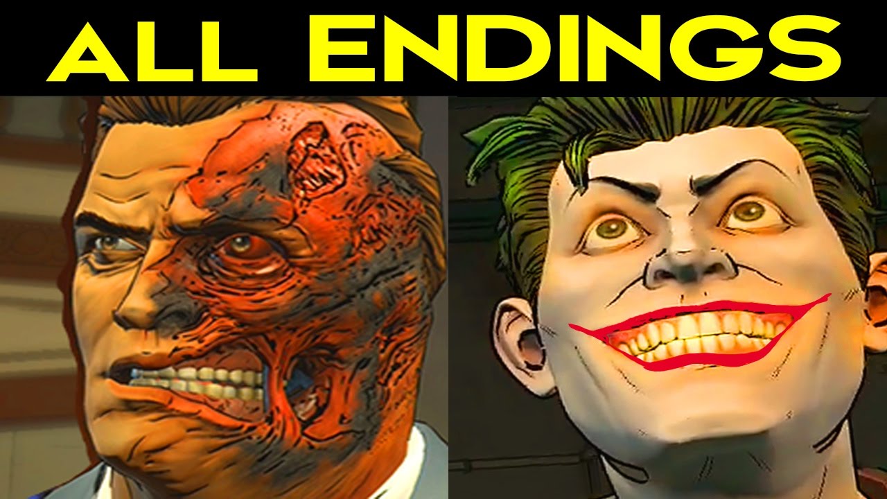 BATMAN Telltale Episode 5 ALL ENDINGS - Batman Remove Mask, Attend as Batman / Attend as Bruce