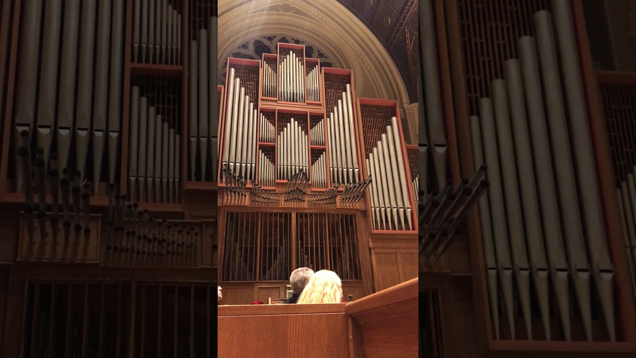 Organ improvisation of Christmas Carols. Cathedral of Saints Peter and Paul Providence