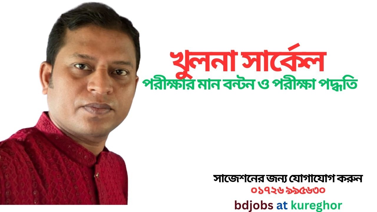 খুলনা সার্কেলের বিভিন্ন পদের মান বন্টন ও পরীক্ষা পদ্ধতি, #ক্যারিয়ার #রানার #খুলনা
