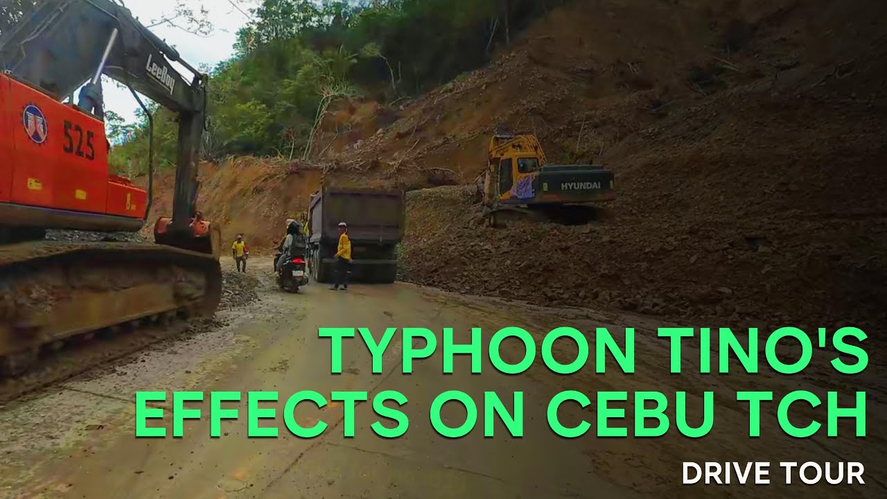 Cebu Transcentral Highway Devastation After the Typhoon Passed | 4K